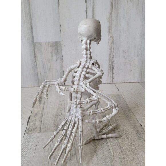 Crazy bonez skeleton bird dodo crow Halloween prop decor - Picture 4 of 9